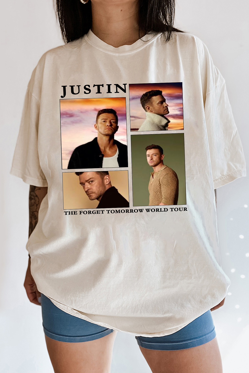 Justin Timberlake Merch Forget Tomorrow Tour Tee For Women