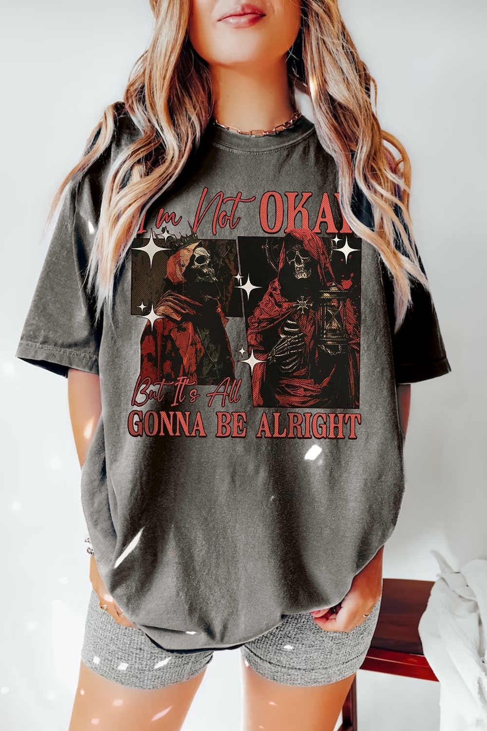 Nene Miles I'm Not Okay The Beautifully Broken Tee For Women