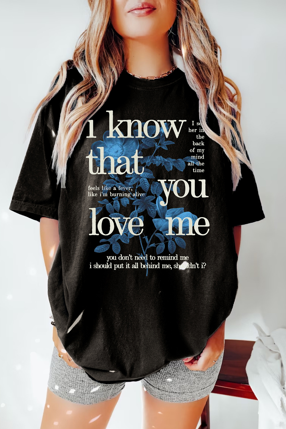 Wildflower I Know That You Love Me Regular Fit Tee For Women
