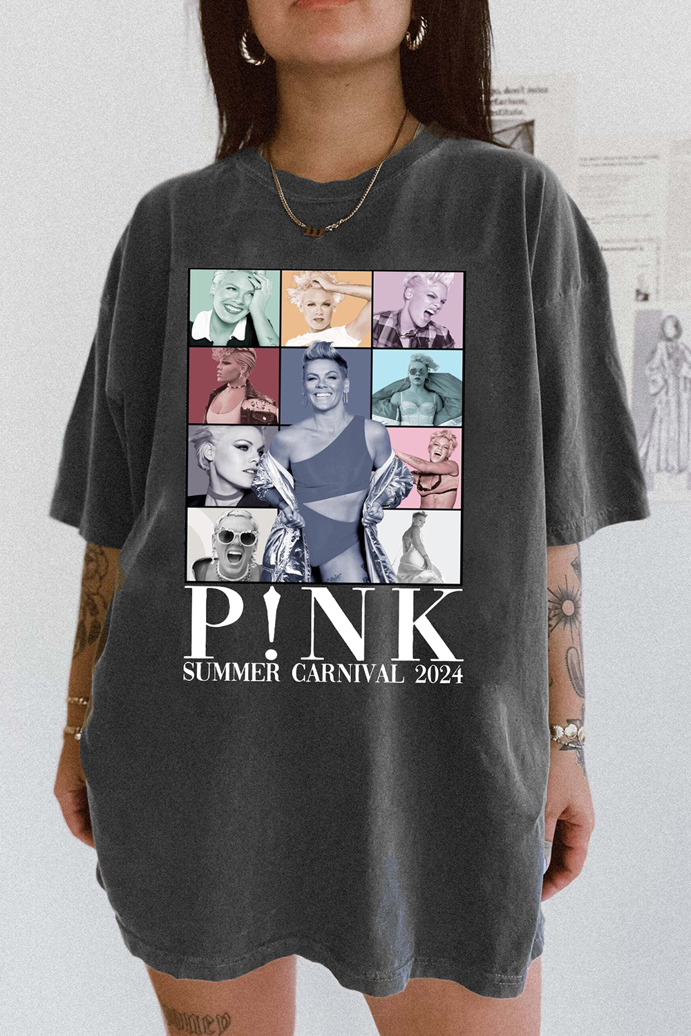 P!nk Pink Singer Carnival 2024 Tour Tee For Women