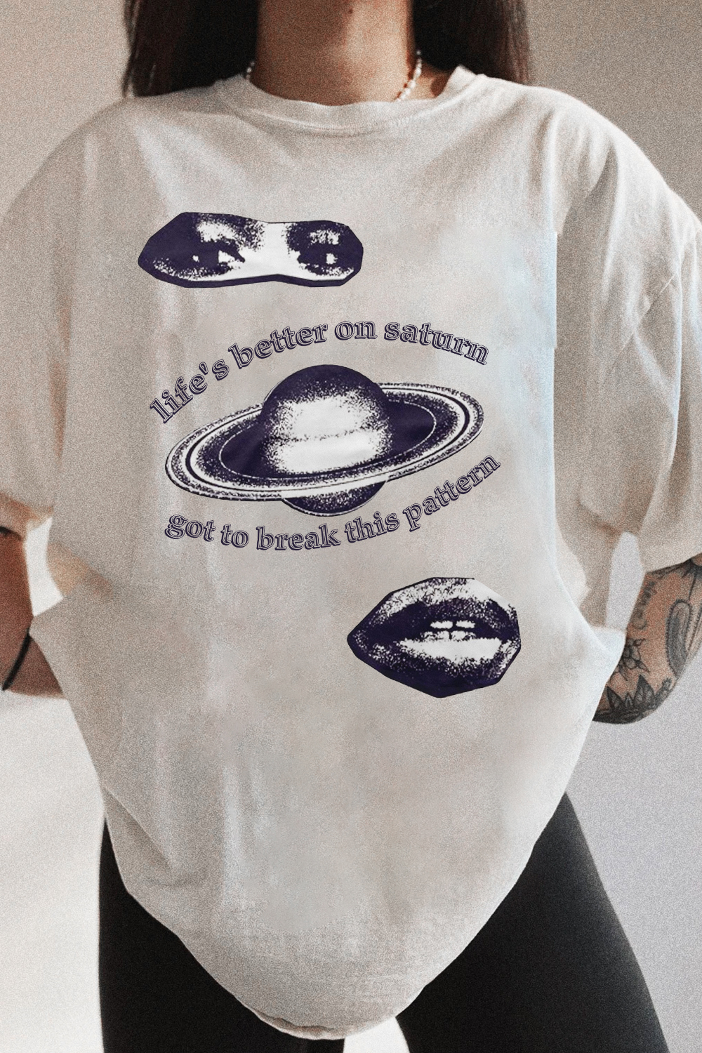 SZA Saturn Graphic Tee For Women