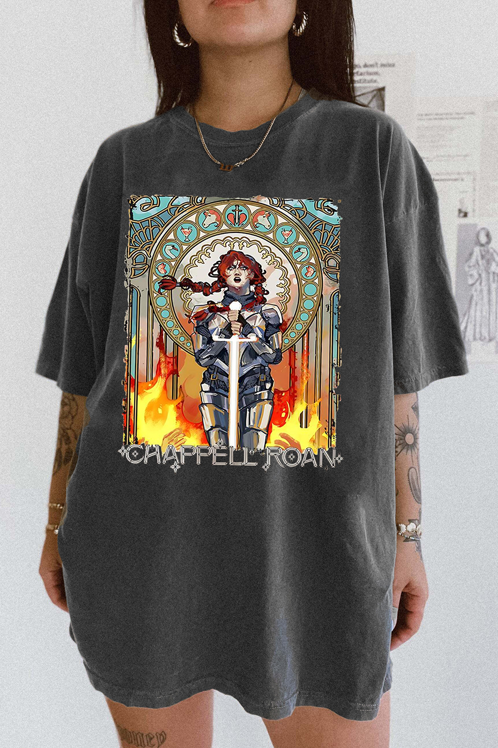 Chappell Roan Knight Joan of Arc Drag Midwest Princess Tour Tee For Women