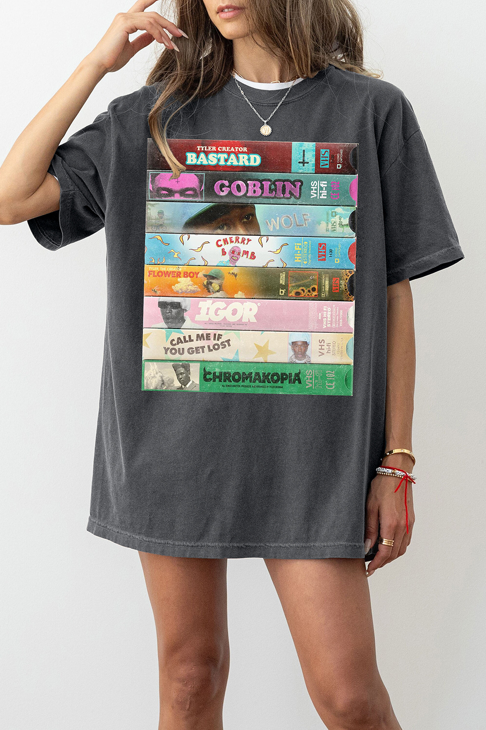 Tyler the Creator VHS Discography Tee For Women