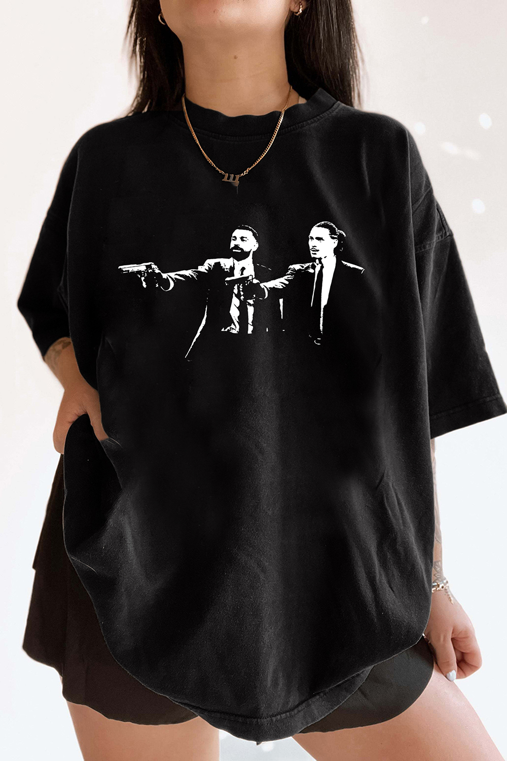 Mo Salah & Darwin Nunez Pulp Fiction Tee For Women
