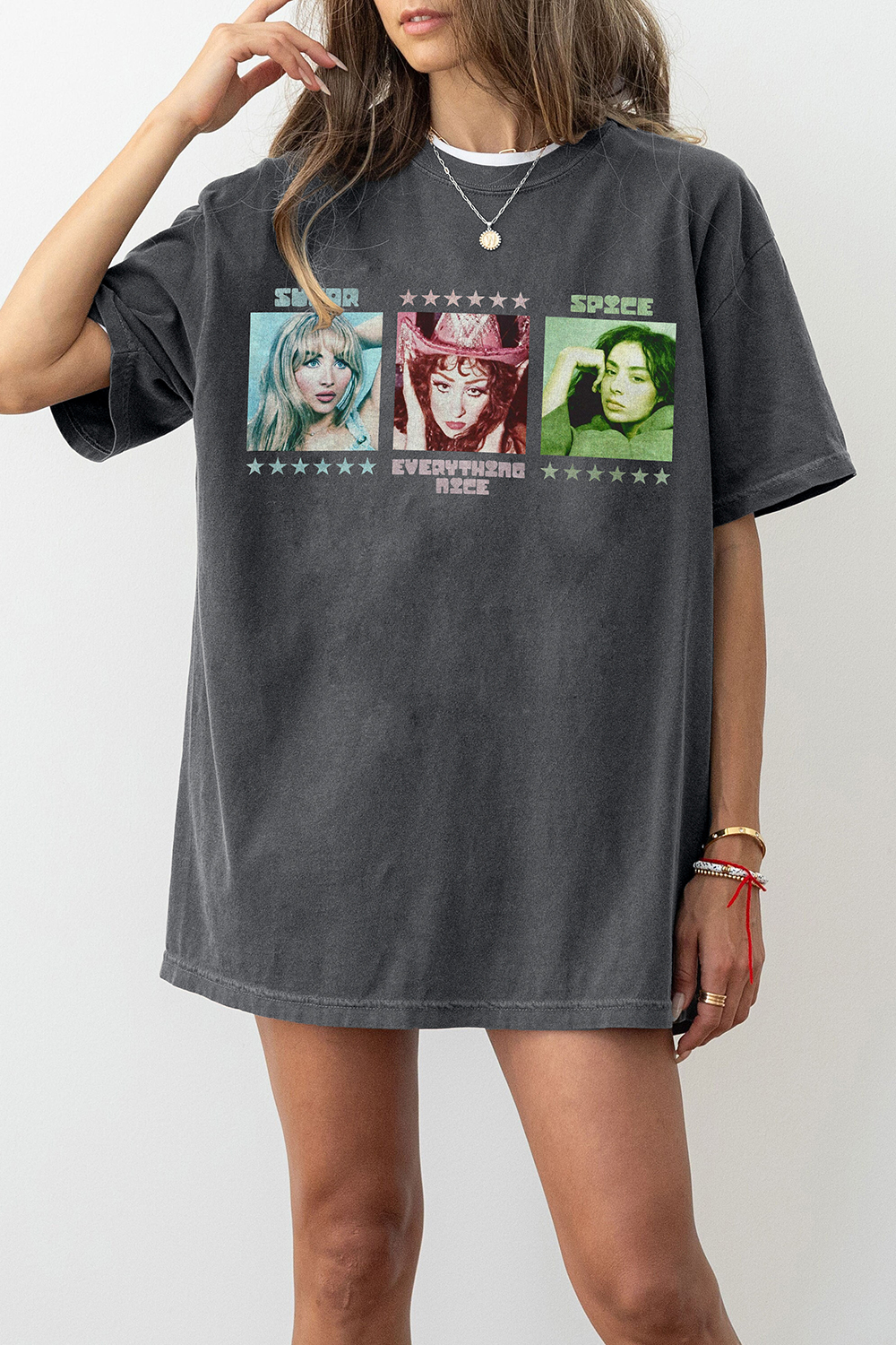 Powerpop Girls Charli xcx Chappell Roan Sabrina Carpenter Tee For Women