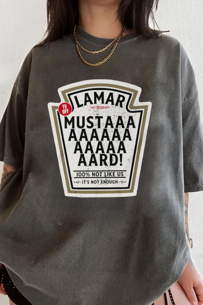 Kendrick Lamar Mustard TV Off Lyrics Tee For Women