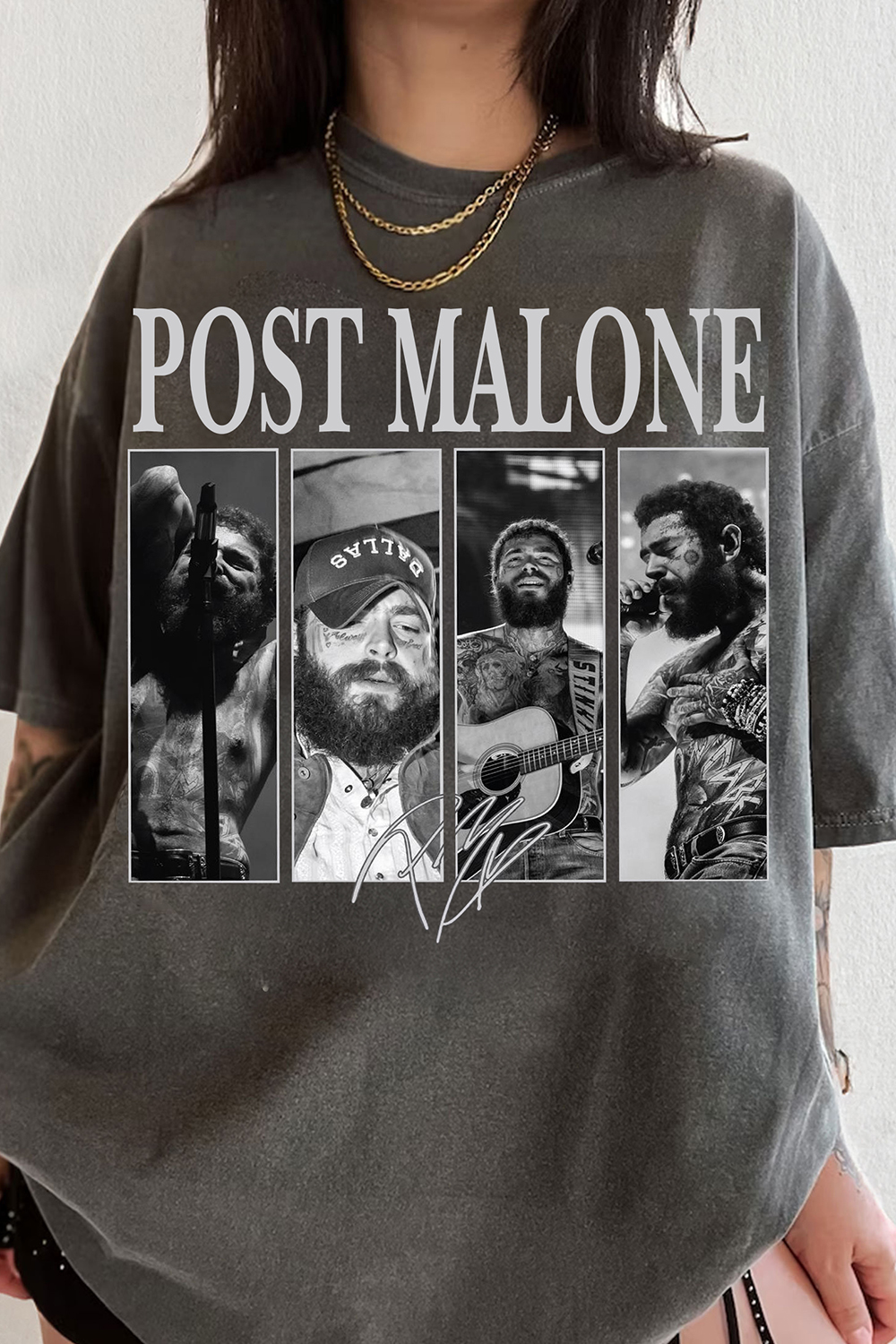 Post Malone Music Rap Vintage Graphic Tee For Women
