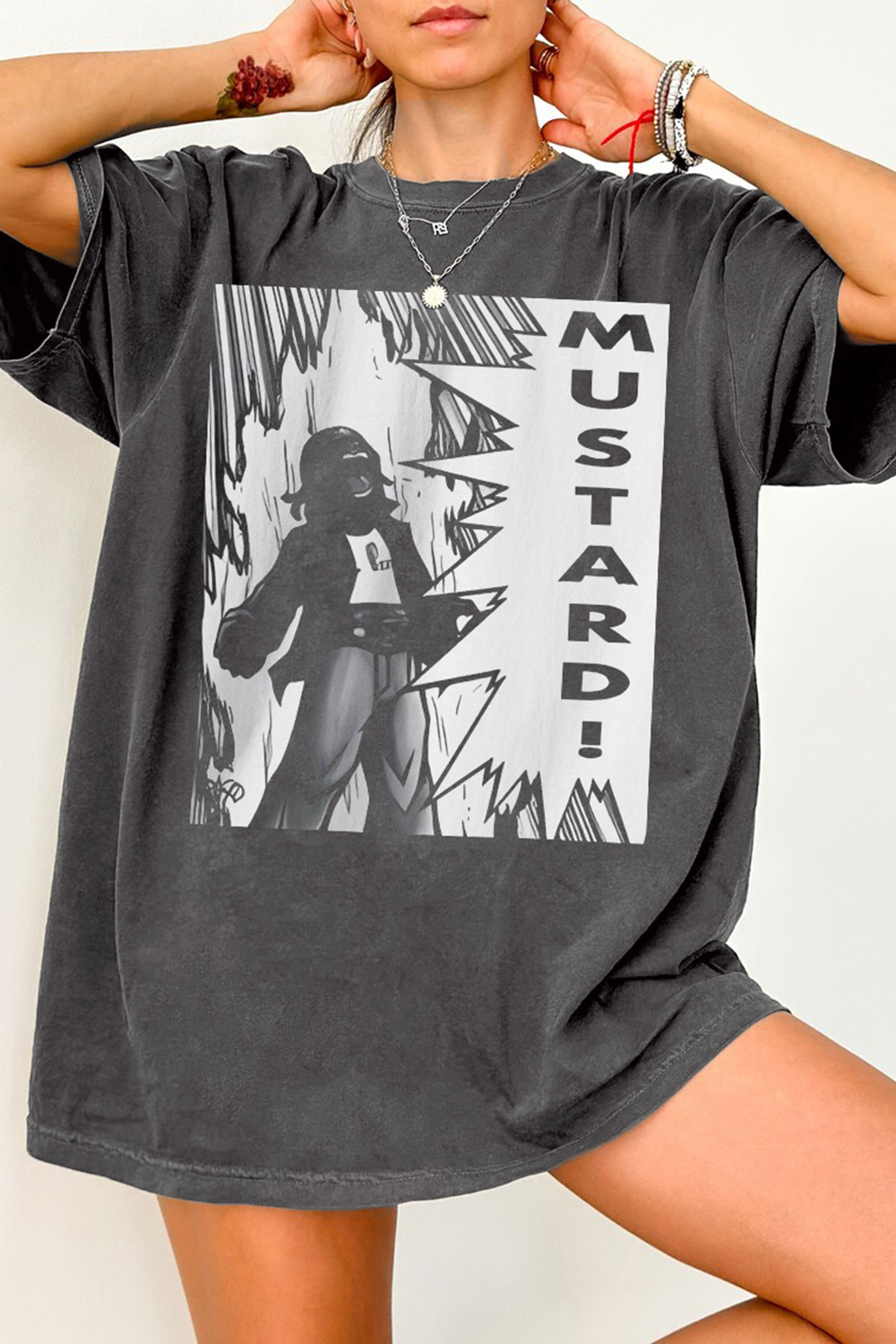 DoPe ANIME-style MUSTARD! Kendrick Lamar Tee For Women