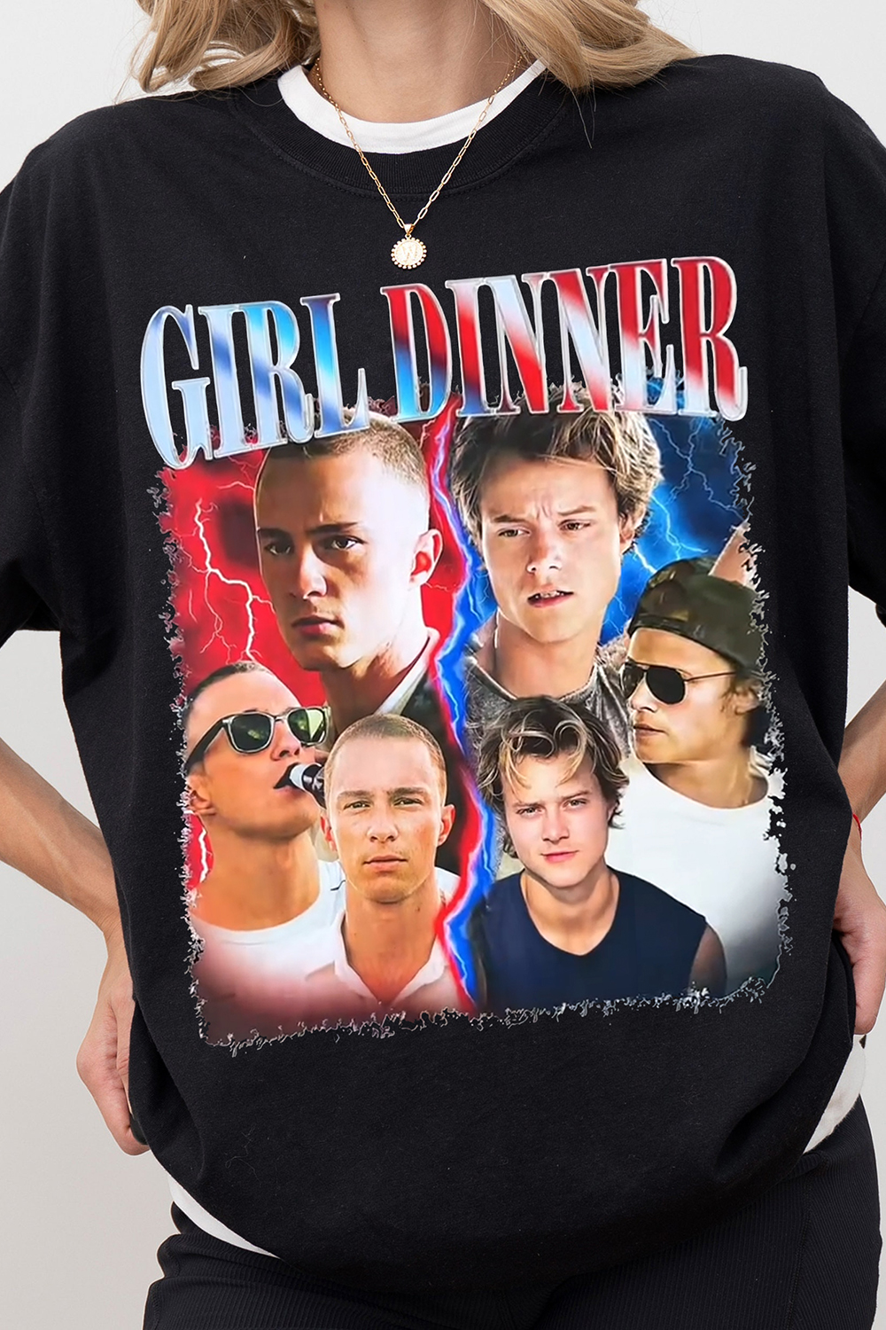 JJ Maybank Outer Bank Girl Dinner Graphic Tee For Women