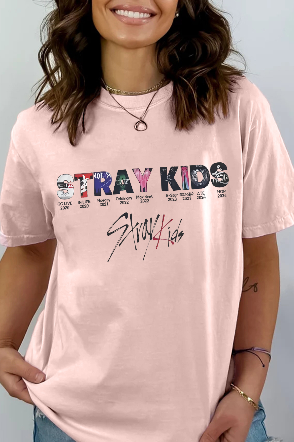 Stray Kids Albums Tee For Women