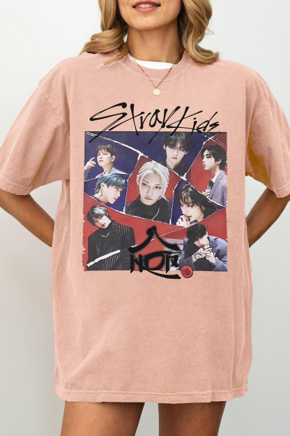 Stray Kids Album World Domination Graphic Tee For Women
