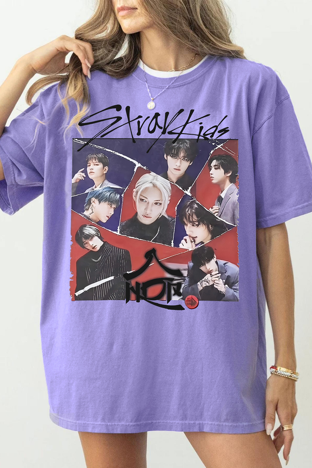 Stray Kids Album World Domination Graphic Tee For Women