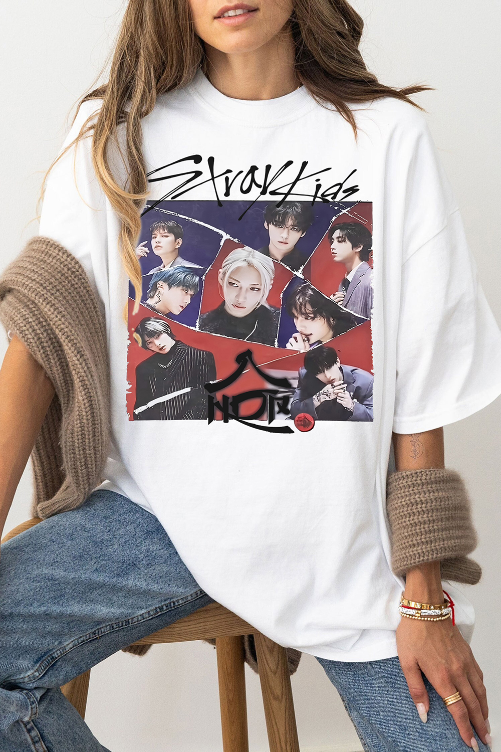 Stray Kids Album World Domination Graphic Tee For Women
