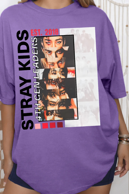 Stray Kids Album Graphic Tee For Women