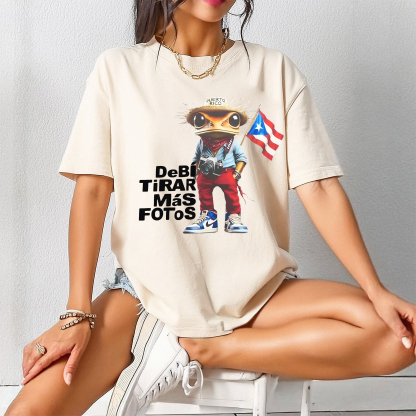 Bad Bunny DTMF Frog Flag Tee For Women