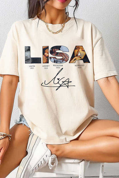 Lisa Blackpink Alterego Album Tee For Women