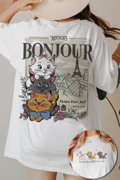 The Aristocats Bonjour since 1970 Tee For Women
