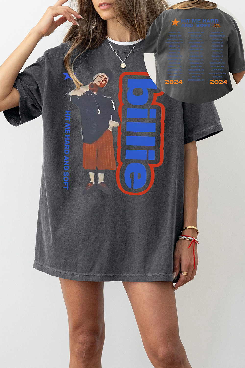 Billie Eilish Hit me Hard And Soft The Tour Tee For Women