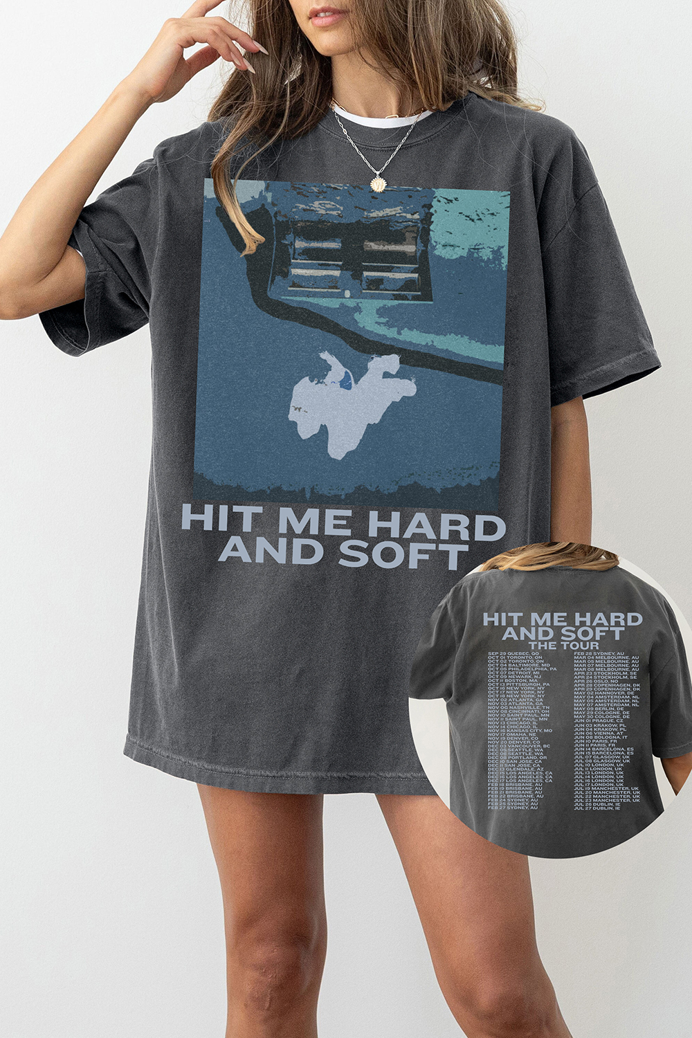 Hit me Hard And Soft The Tour Merch Tee For Women