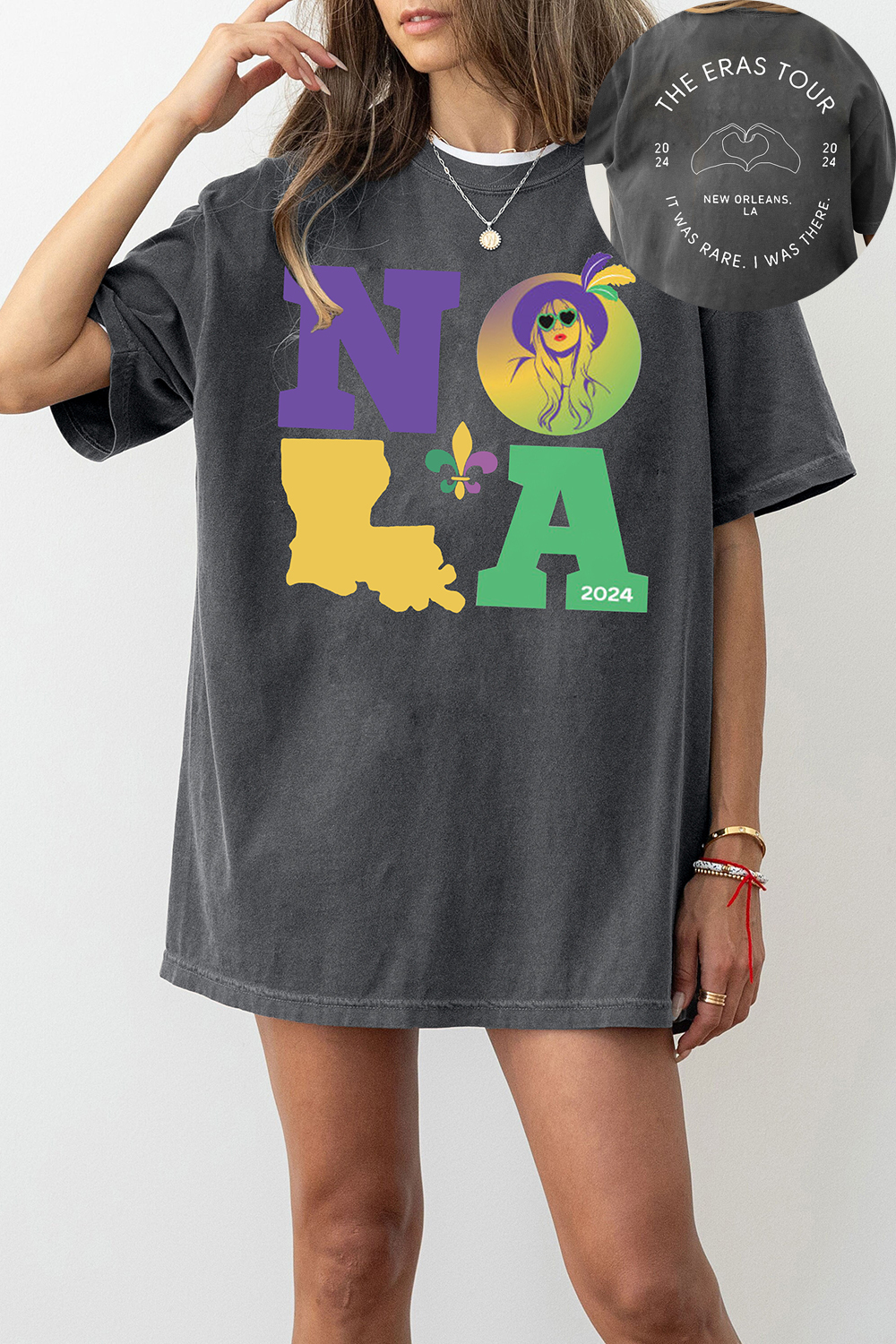 New Orleans Night 3 Eras Tour Taylor Tee For Women