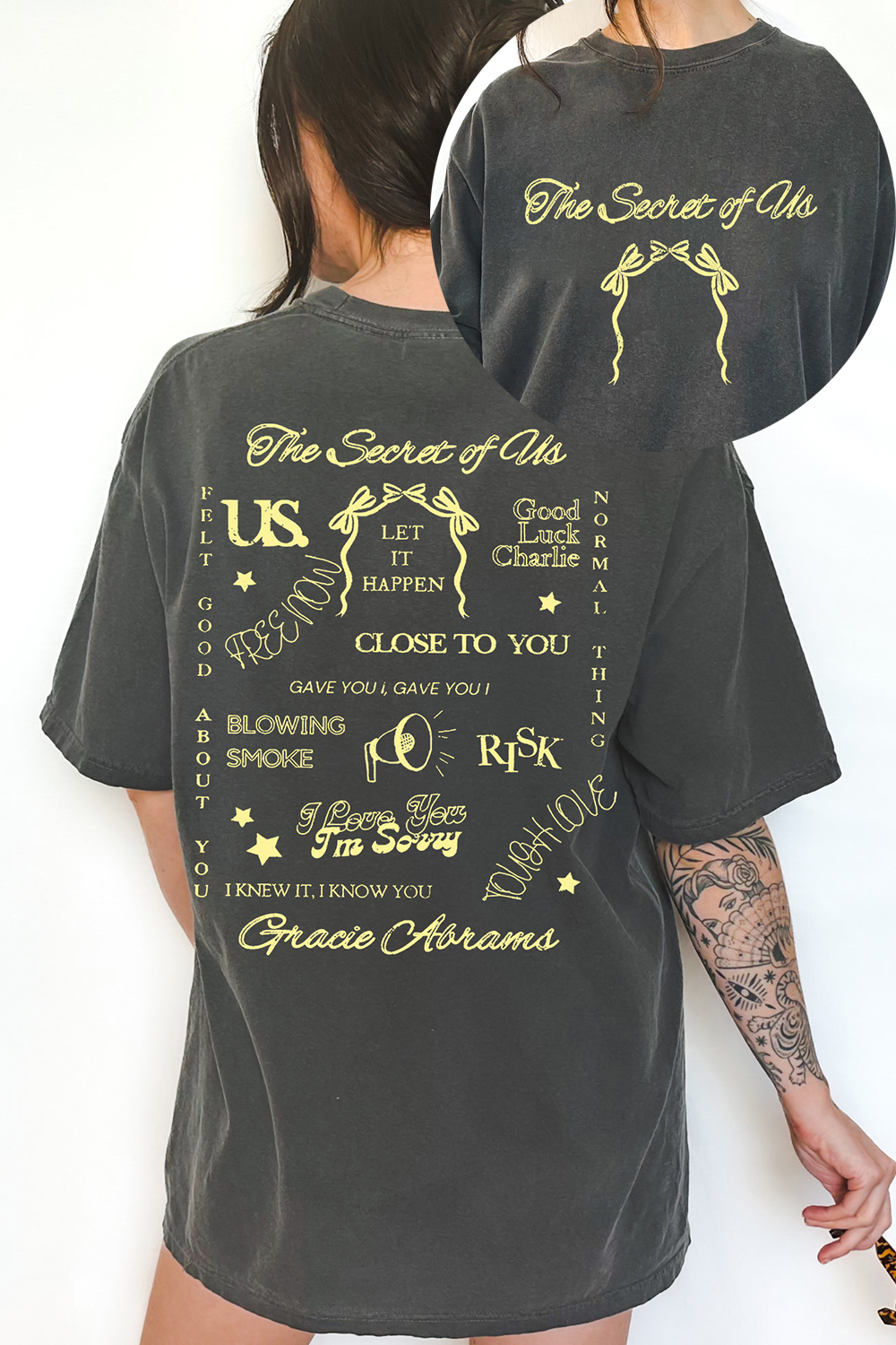 Vintage Gra.cie Abrams The Secret Of Us Tour 2024 Tee For Women
