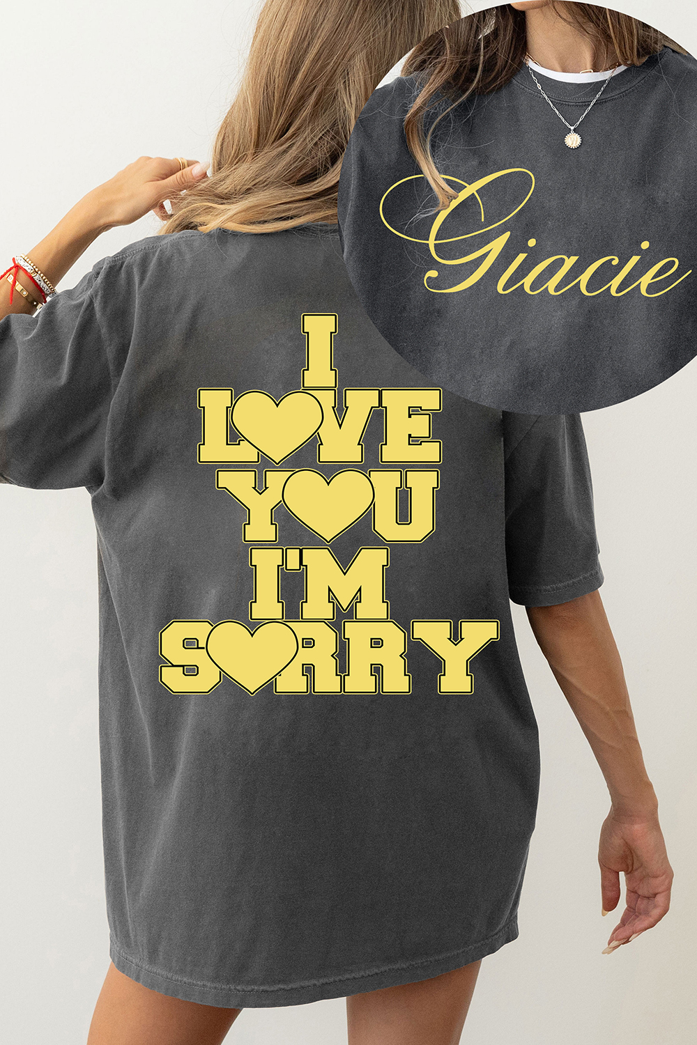 I Love You I'm Sorry Gracie Abrams Inspired Merch Tee For Women
