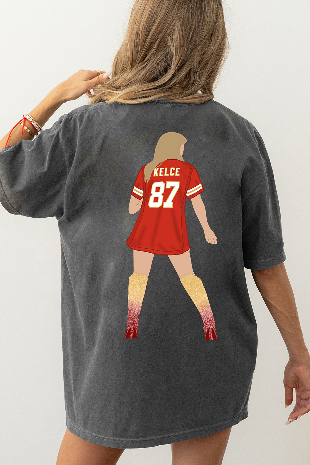 In My Chiefs Era Football Chiefs Taylor and Travis Jersey 87 Tee For Women