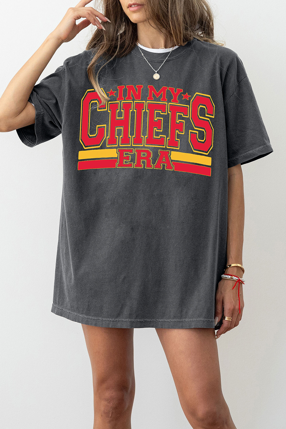 In My Chiefs Era Football Chiefs Taylor and Travis Jersey 87 Tee For Women