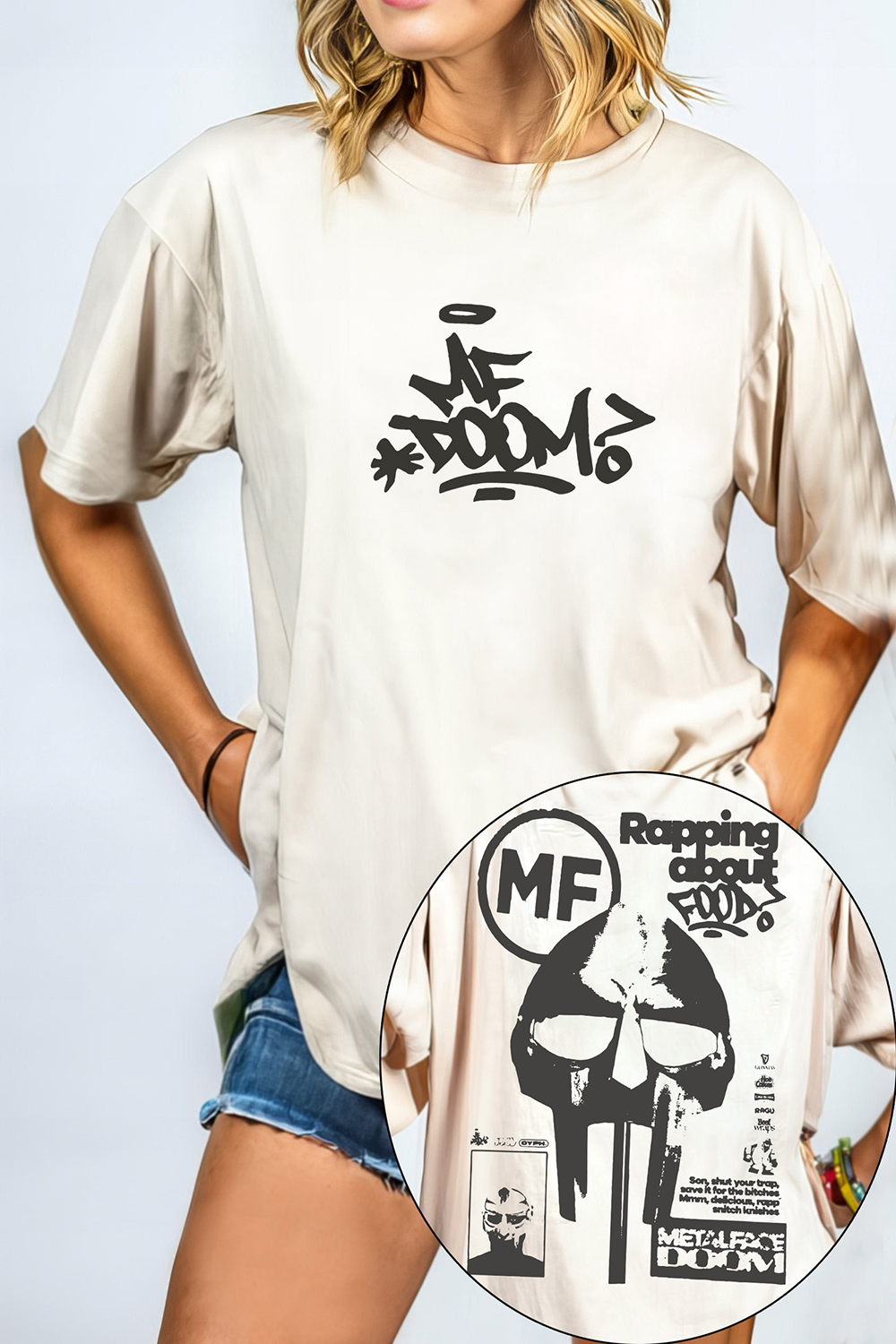MF Doom Madvillain Metal Face Tee For Women