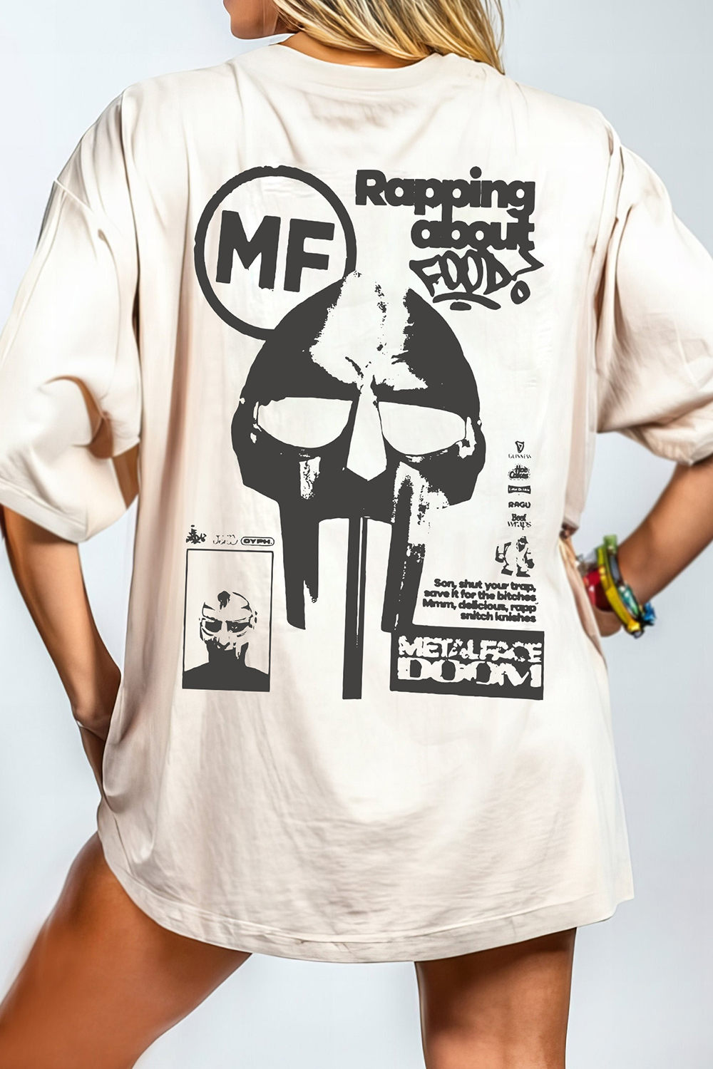 MF Doom Madvillain Metal Face Tee For Women