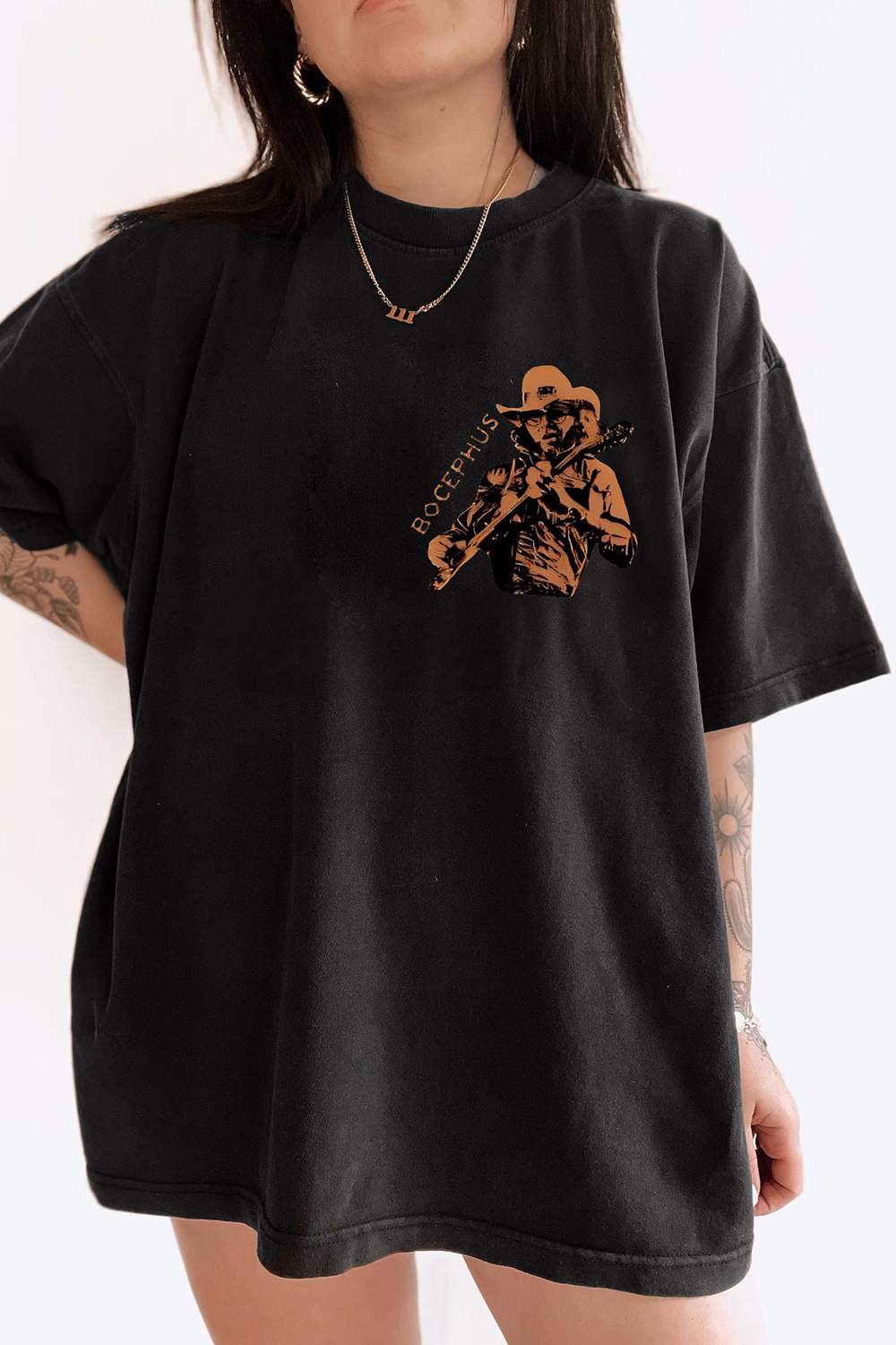 Dinosaur Hank Williams Jr. Bocephus Western Tee For Women