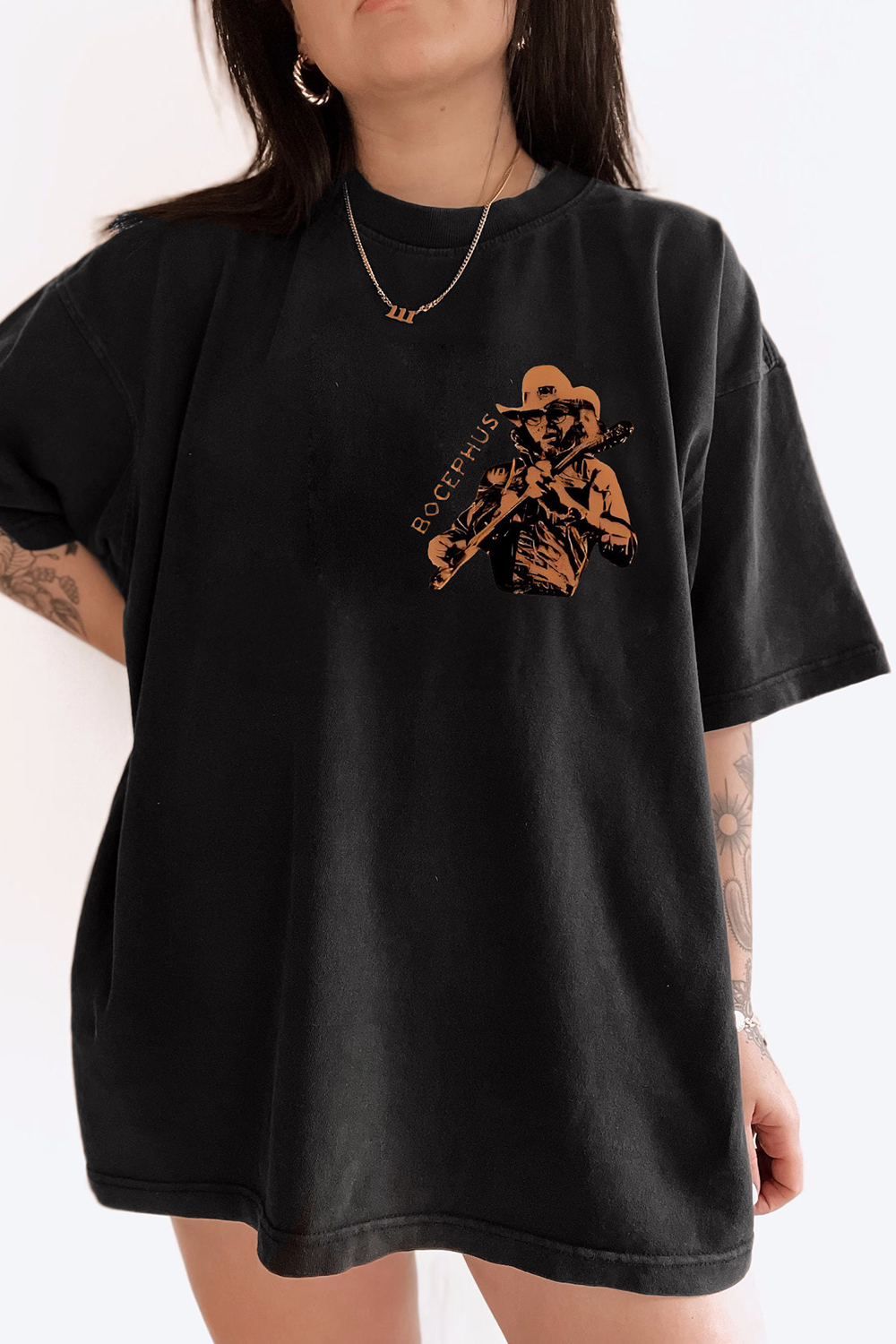 Dinosaur Hank Williams Jr. Bocephus Western Tee For Women