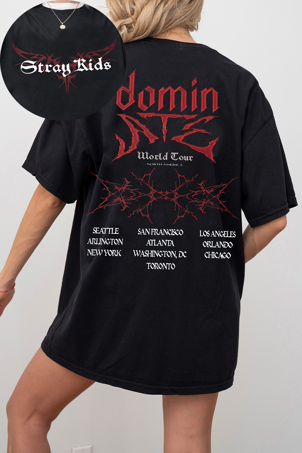 Stray Kids World Tour Tee For Women