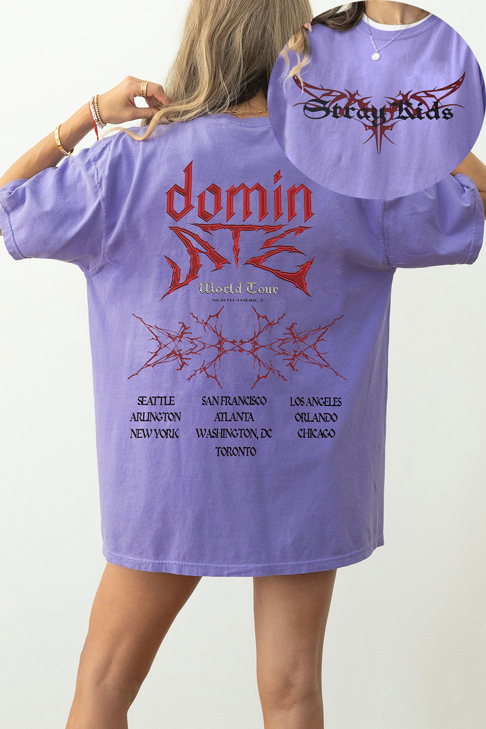 Stray Kids World Tour Tee For Women