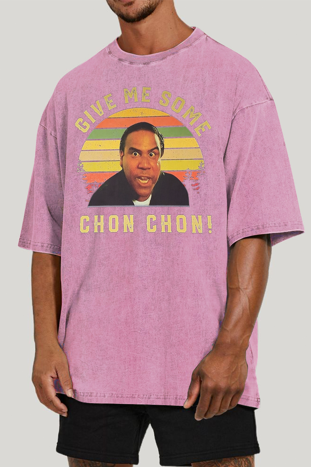 CHON CHON washed cotton printed T-shirt