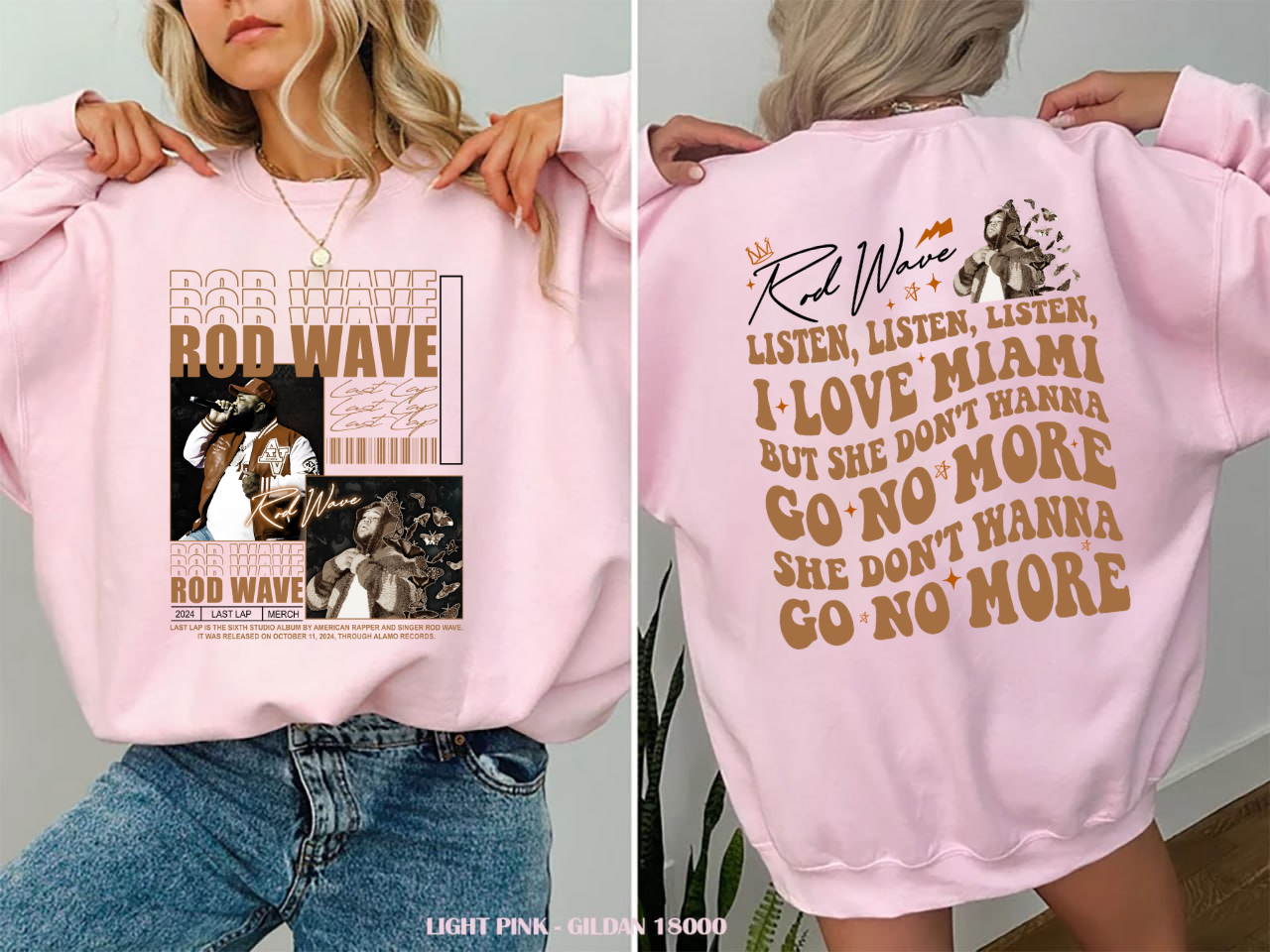 Rod Wave Last Lap Tour Sweatshirt - Women