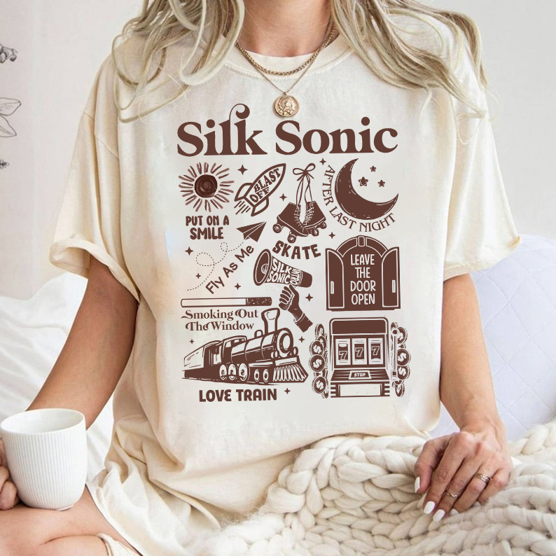 Bruno Mars An Evening with Silk Sonic Album Shirt