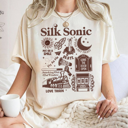 Bruno Mars An Evening with Silk Sonic Album Shirt