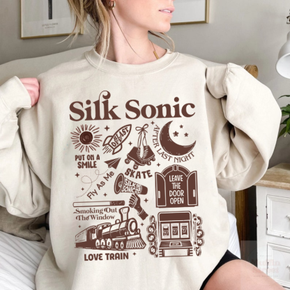 Bruno Mars An Evening with Silk Sonic Album SweatShirt