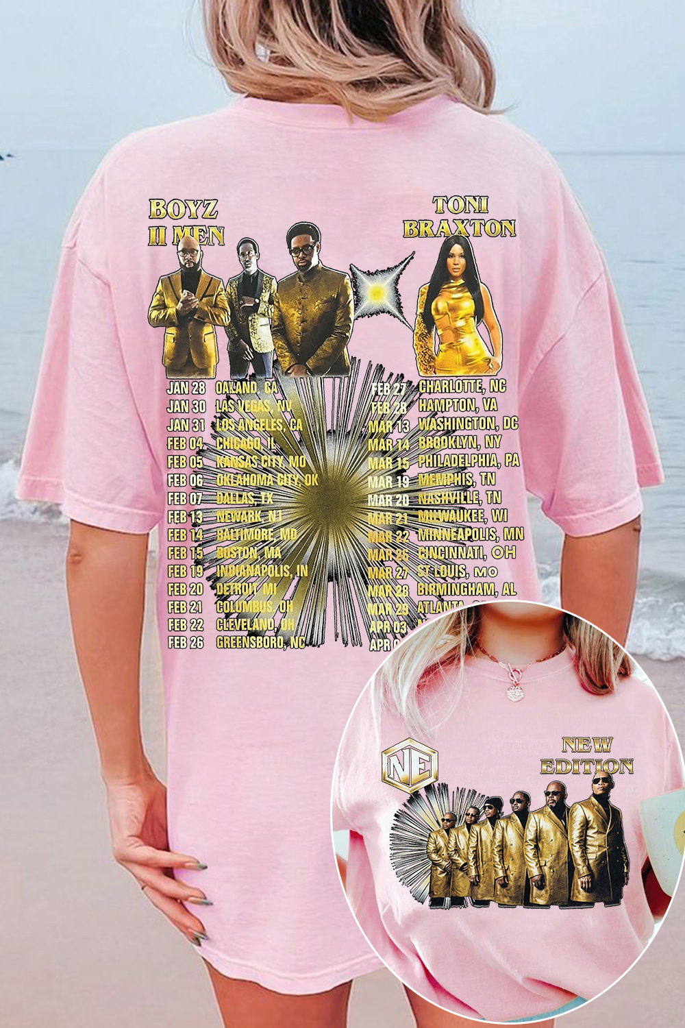 New Edition Way Tour 2026 Tee For Women