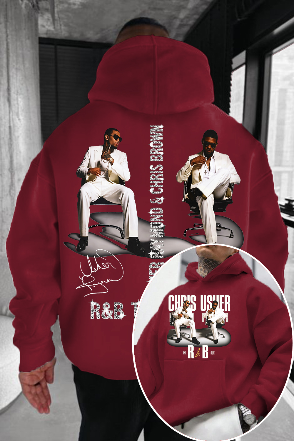 CB & Usher Concert Hoodie