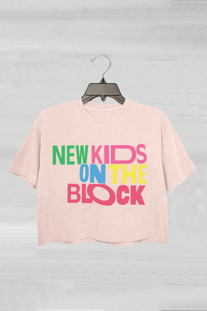 NKOTB Vintage New Kids On The Block Crop Tee For Women