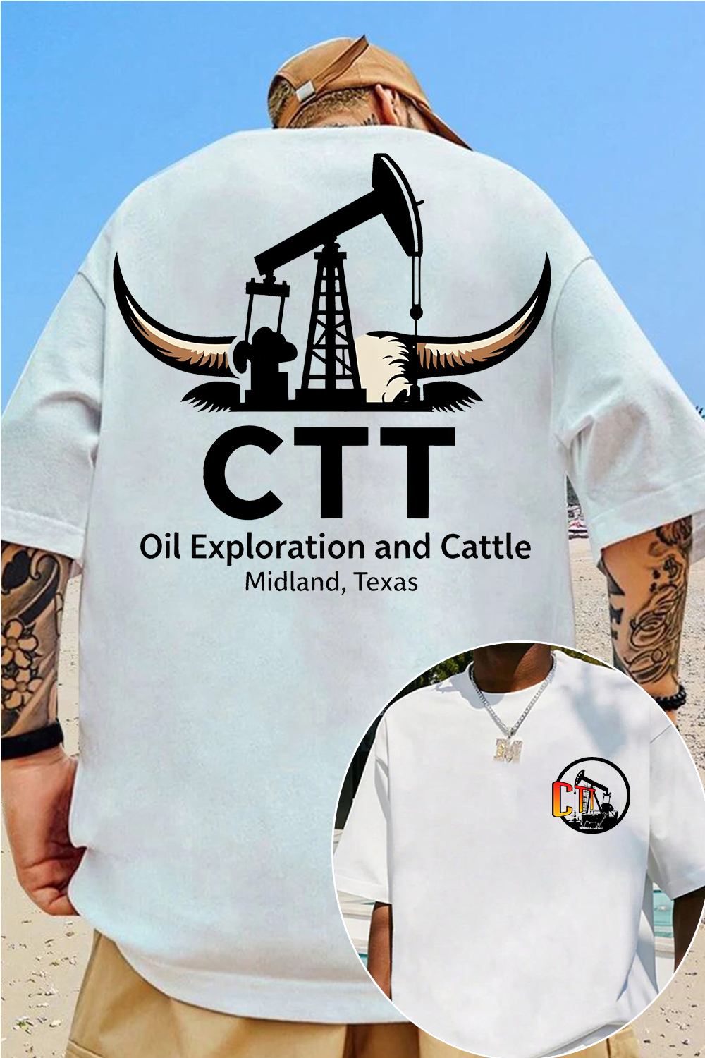 CTT Oil Exploration & Cattle Shirt For Men