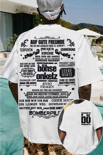 Böhse Onkelz 2-Sided Printed T-Shirt For Men