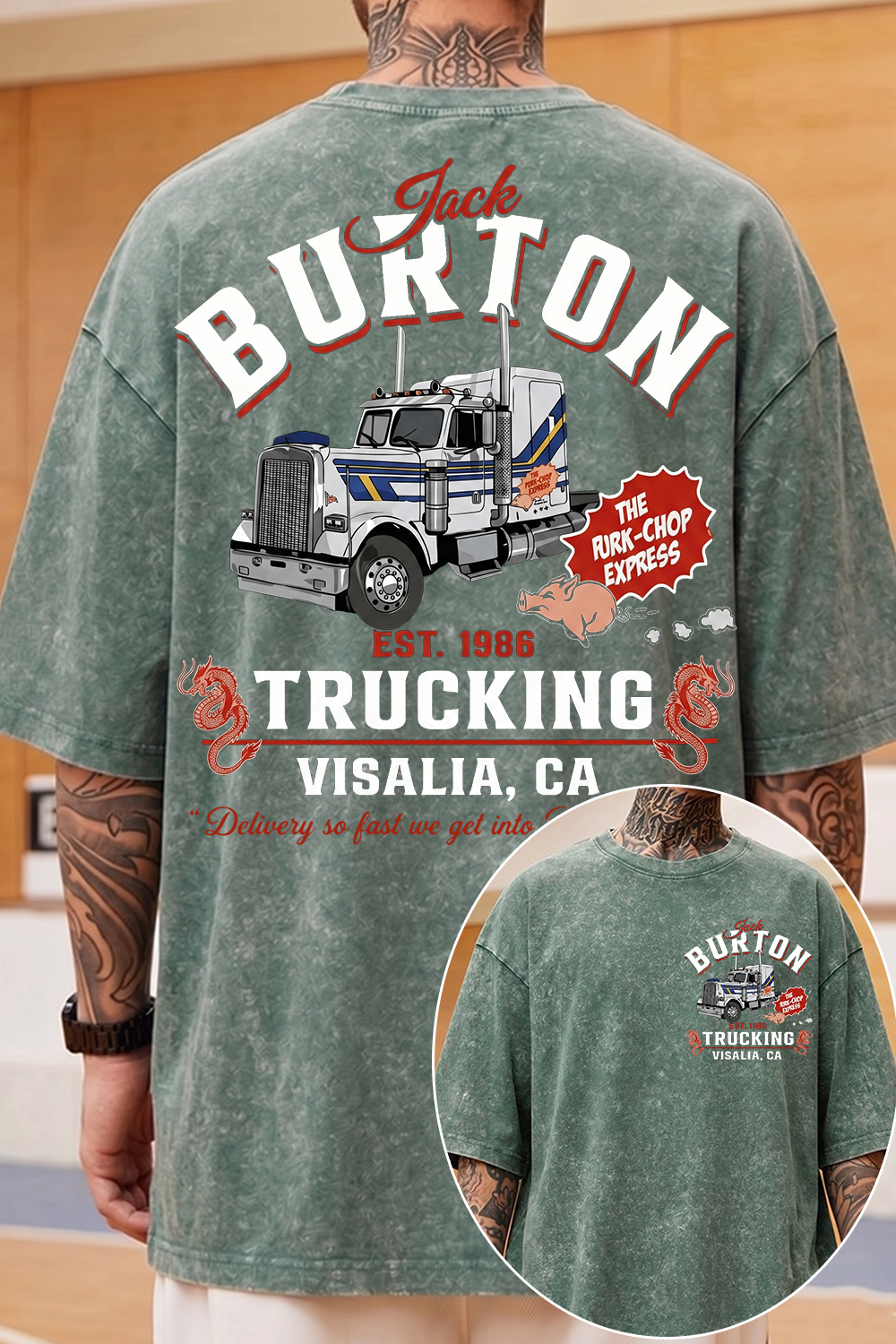 🚛 Jack Burton Fans Washed Cotton Tee