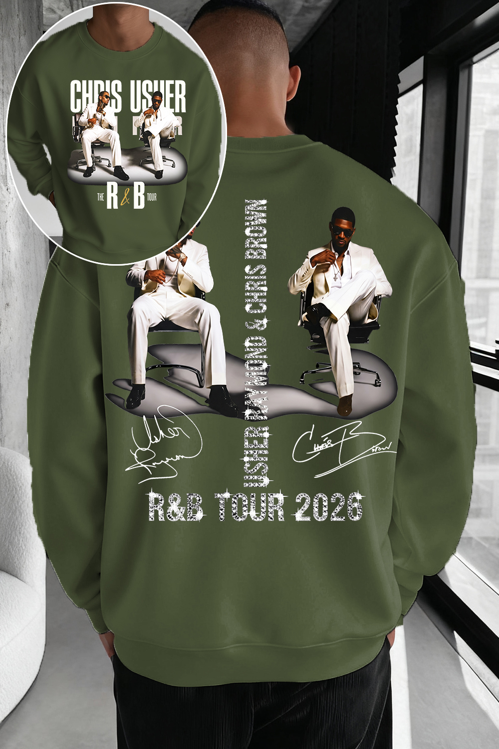 CB & Usher Concert Sweatshirt