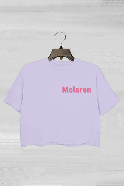 Lando Norris and Oscar Piastri Mclaren Funny Crop Tee For Women