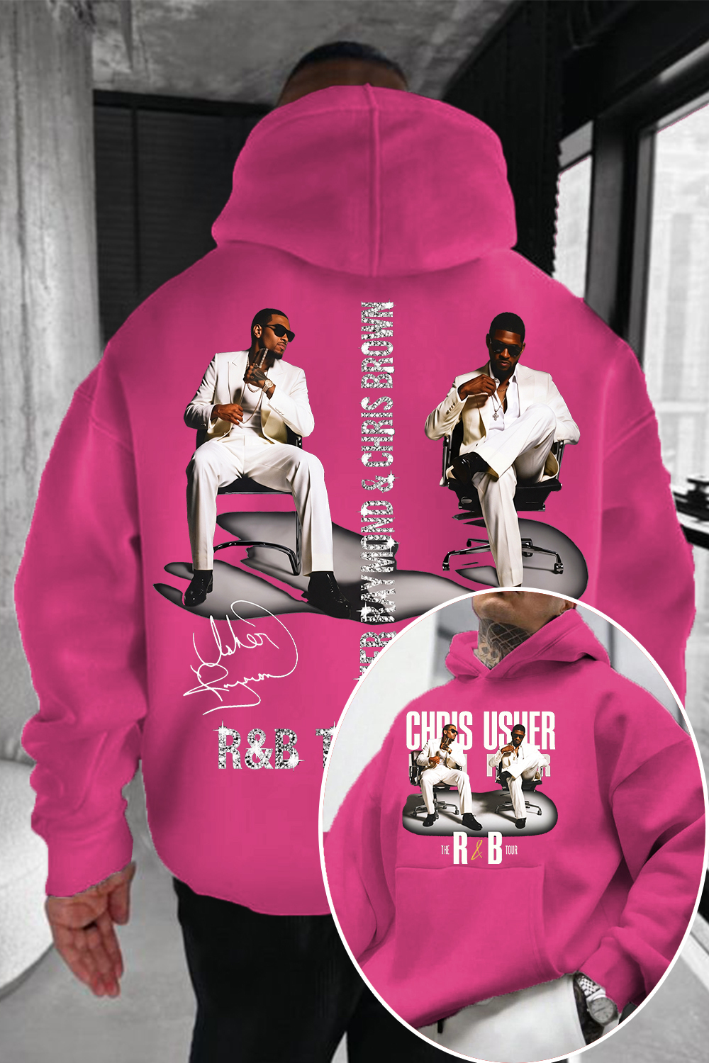 CB & Usher Concert Hoodie