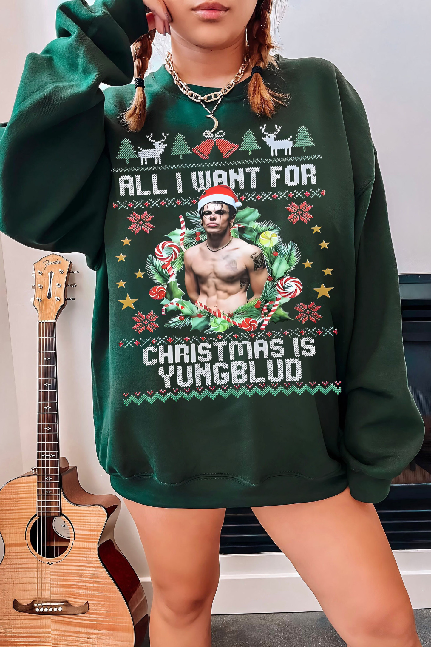 Yungblud Sweatshirt For Christmas