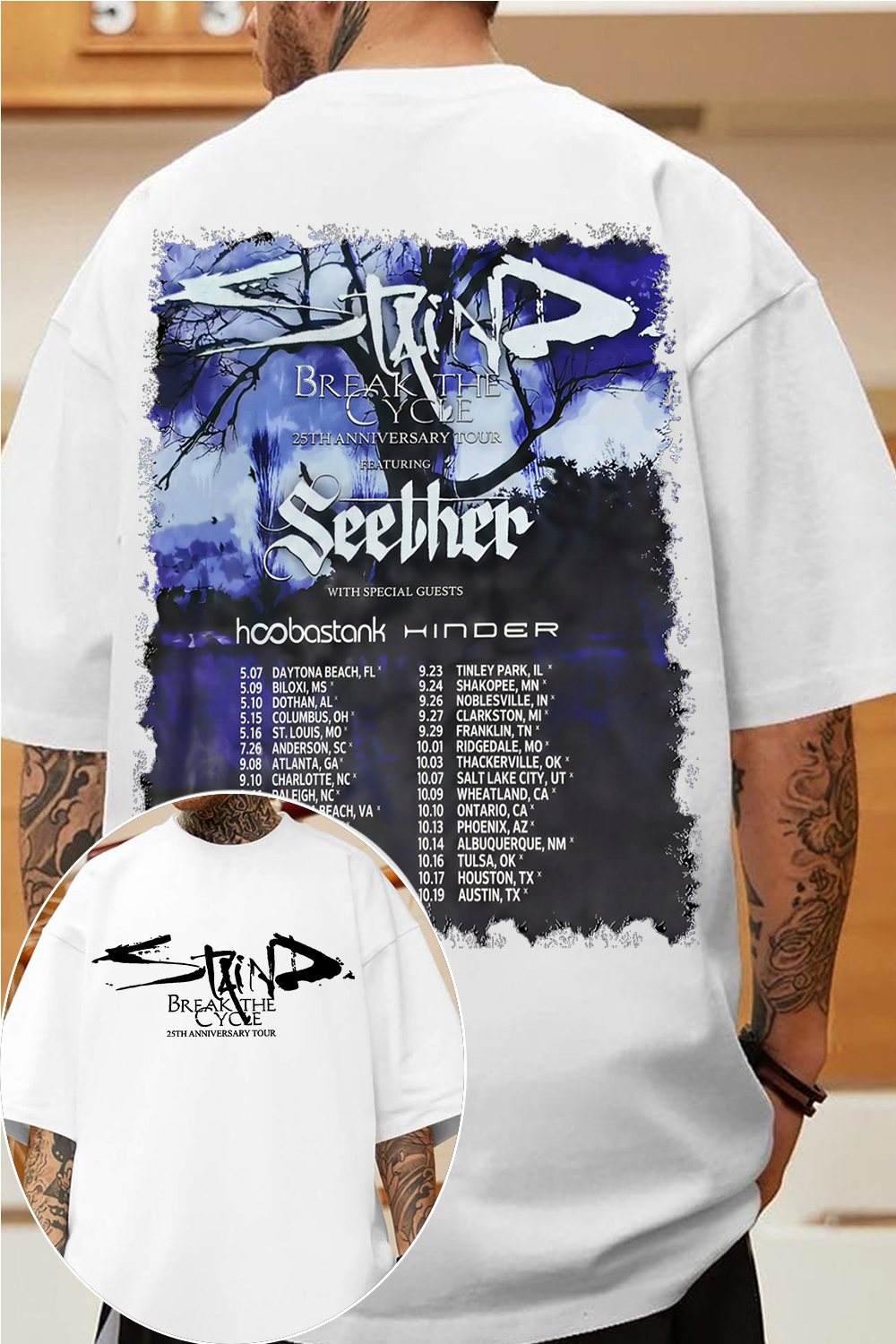 Staind Band Aaron Lewis Tee